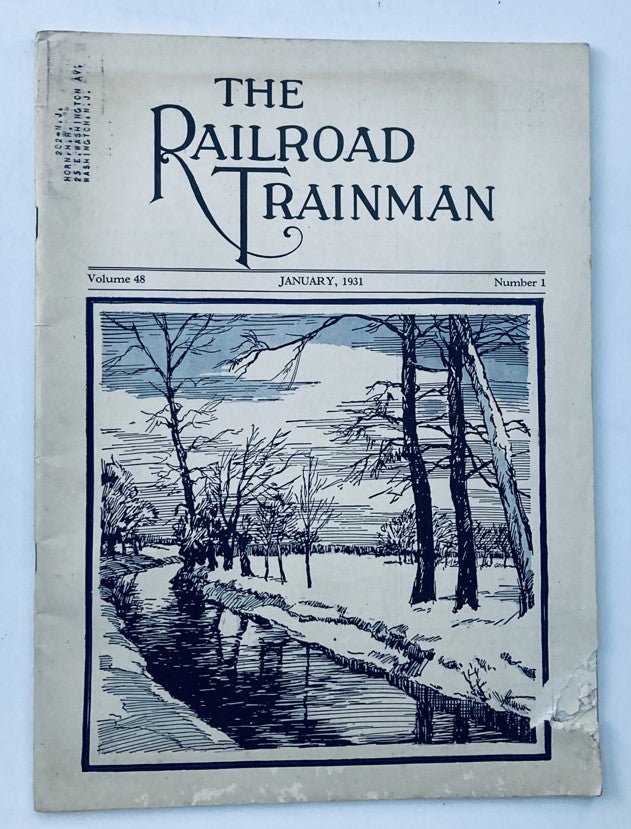 VTG The Railroad Trainman Magazine January 1931 Vol 48 No. 1 New Year by Lucio