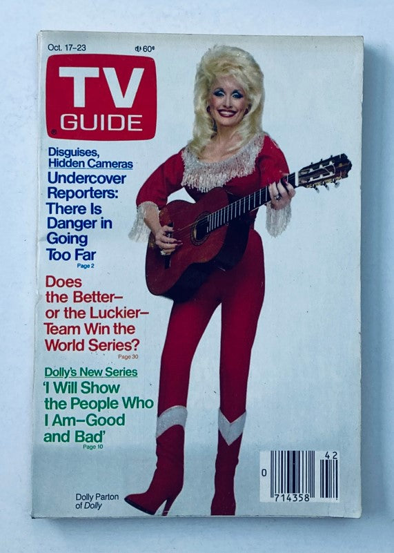 TV Guide Magazine October 17 1987 Dolly Parton of Dolly NY Metro Ed.