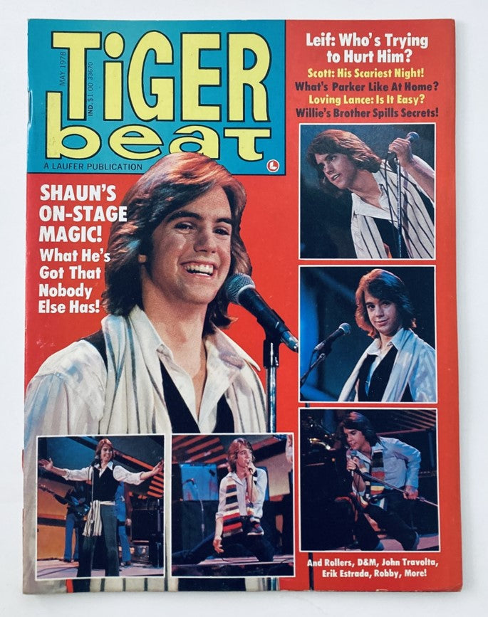 VTG Tiger Beat Magazine May 1978 Shaun Cassidy, Leif Garrett No Label