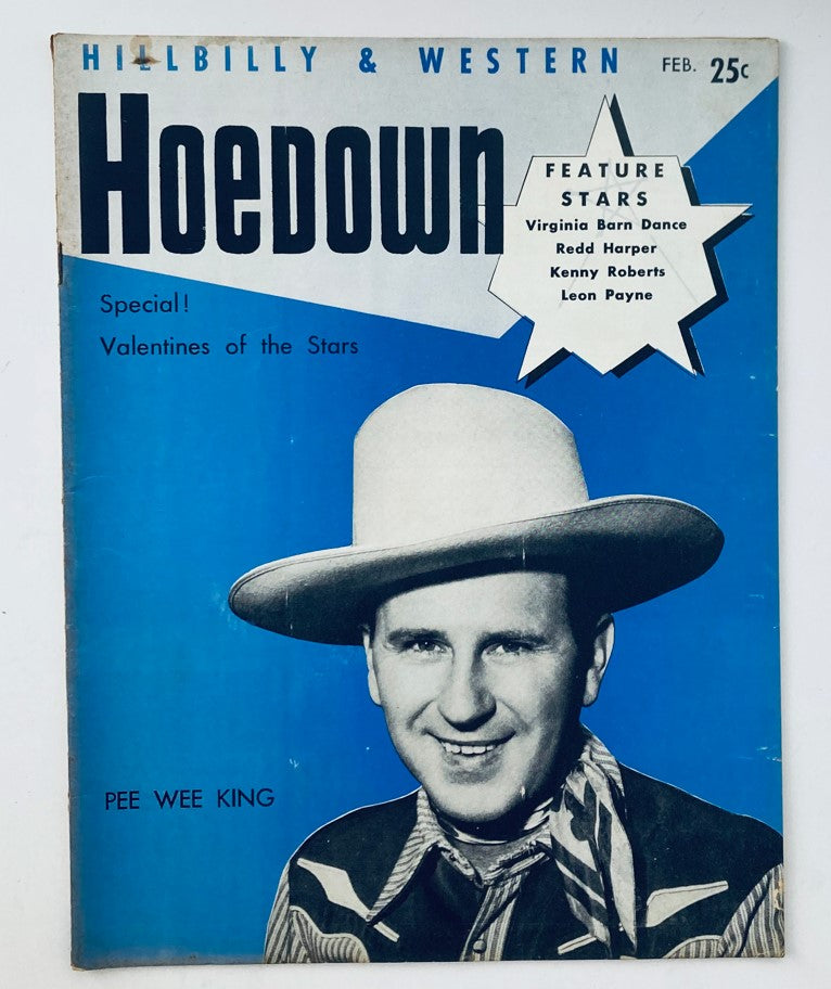 VTG Hoedown Magazine February 1954 Vol 1 No. 6 Pee Wee King No Label