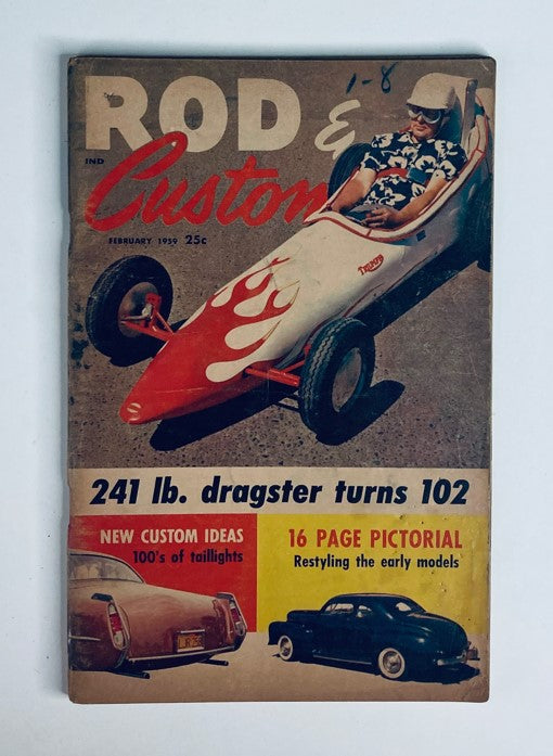 VTG Rod & Custom Magazine February 1959 Convertible with a Flair No Label