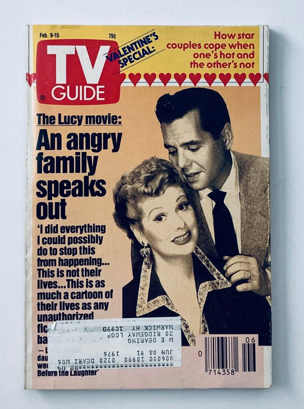 TV Guide Magazine February 9 1991 Desi Arnaz and Lucille Ball NY Metro Ed.