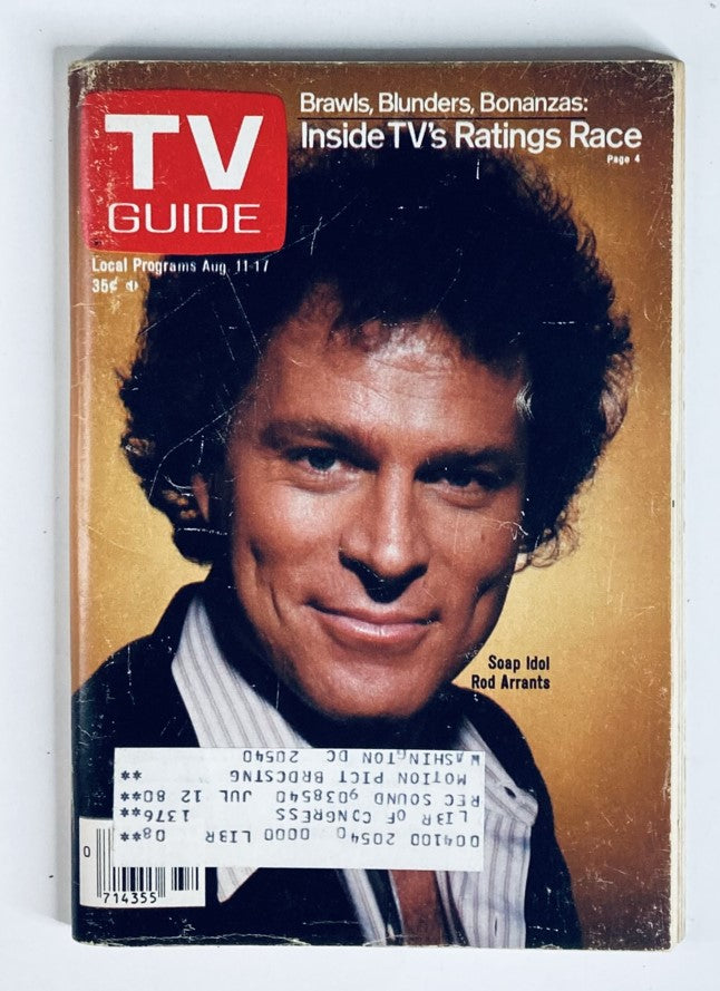 TV Guide Magazine August 11 1979 #1376 Rod Arrants Soap Idol LA Metro Ed.