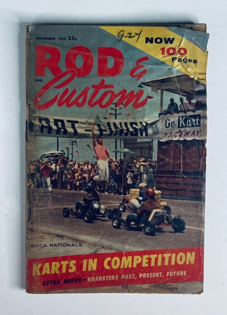 VTG Rod & Custom Magazine November 1959 Karting Around The Country No Label