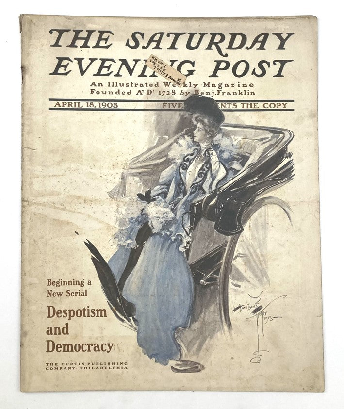 Saturday Evening Post Illustrated Cover April 18 1903 Despotism Good Interior