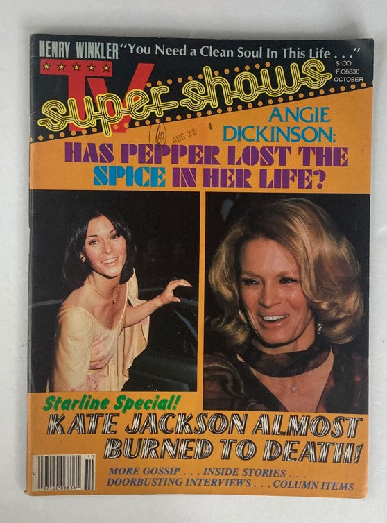 VTG TV Super Shows Magazine October 1977 Vol 1 #6 Kate Jackson No Label