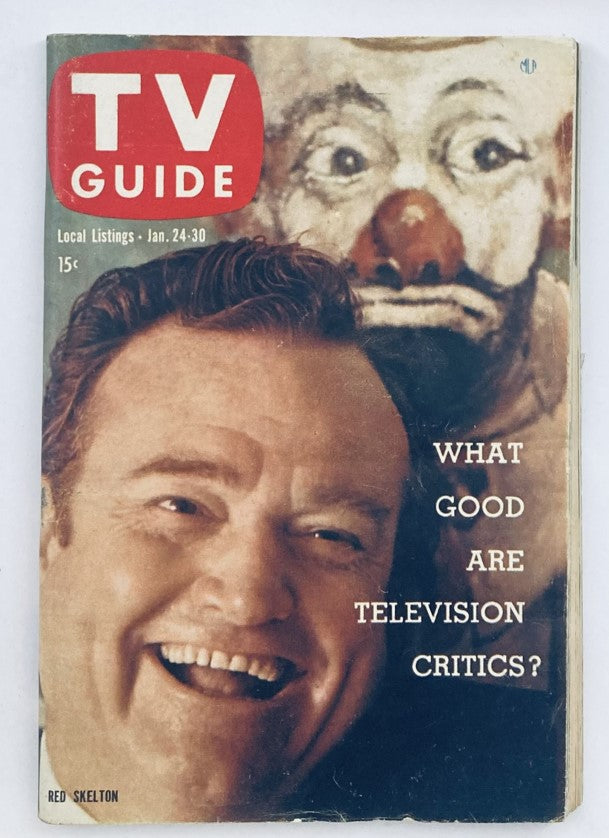 TV Guide Magazine January 24 1959 Vol 7 No. 4 Red Skelton SoCal Ed. No Label