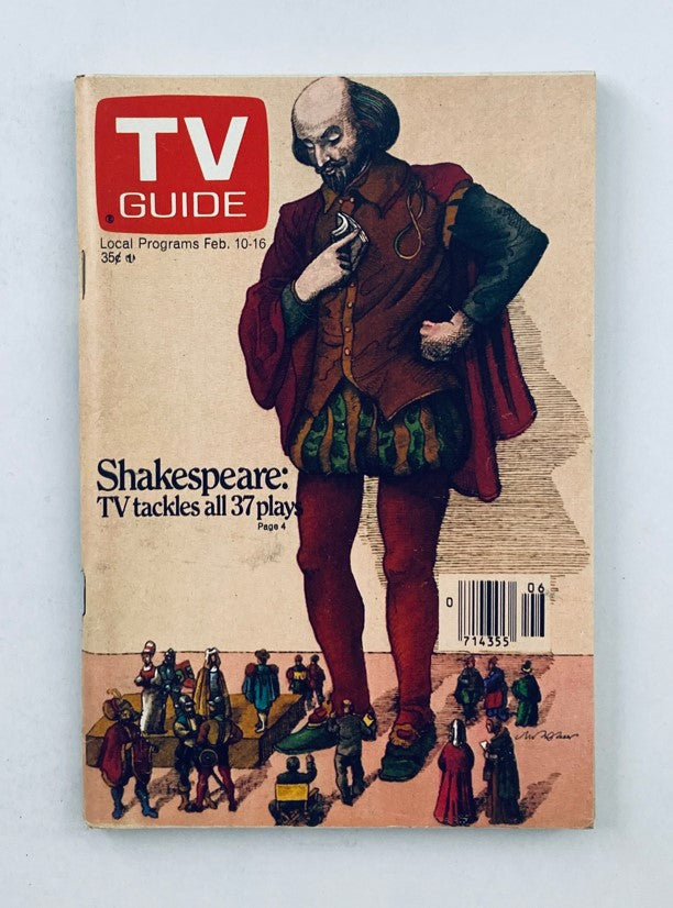 TV Guide Magazine February 10 1979 William Shakespeare NJ-PA Ed. No Label VG