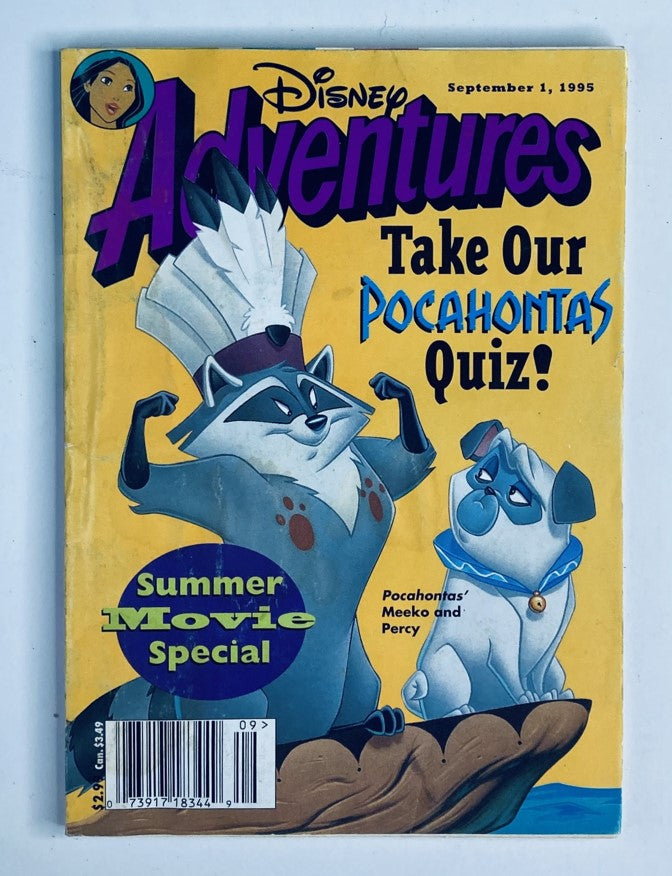 Disney Adventures Magazine September 1 1995 The Pocahontas Quic No Label