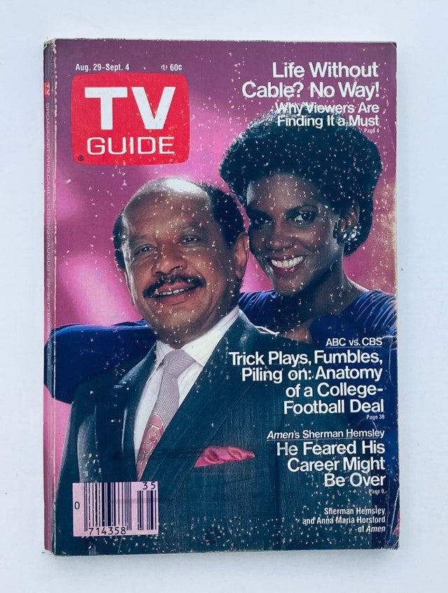 TV Guide Magazine August 29 1987 Sherman Hemsley Pittsburgh Metro Ed.