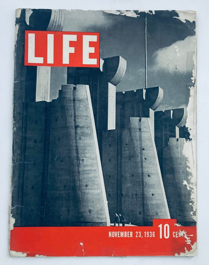 RES* Life Magazine November 23 1936 Vol 1 No. 1 Fort Peck Dam 1st Issue No Label