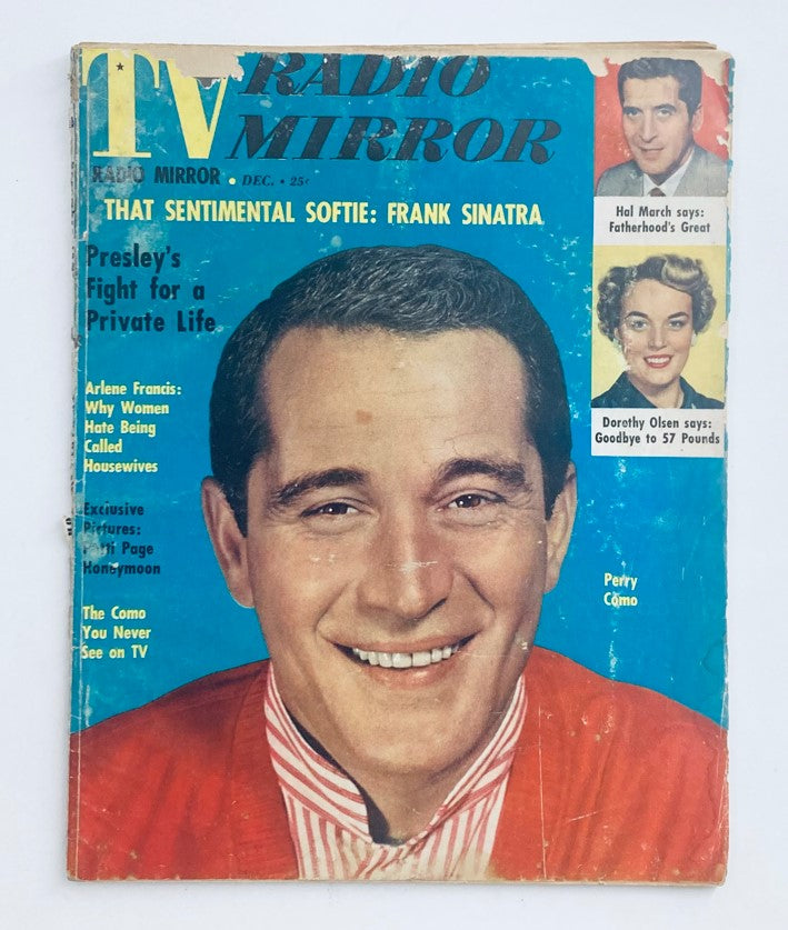 VTG TV Radio Mirror Magazine December 1957 Vol 49 No. 1 Perry Como No Label