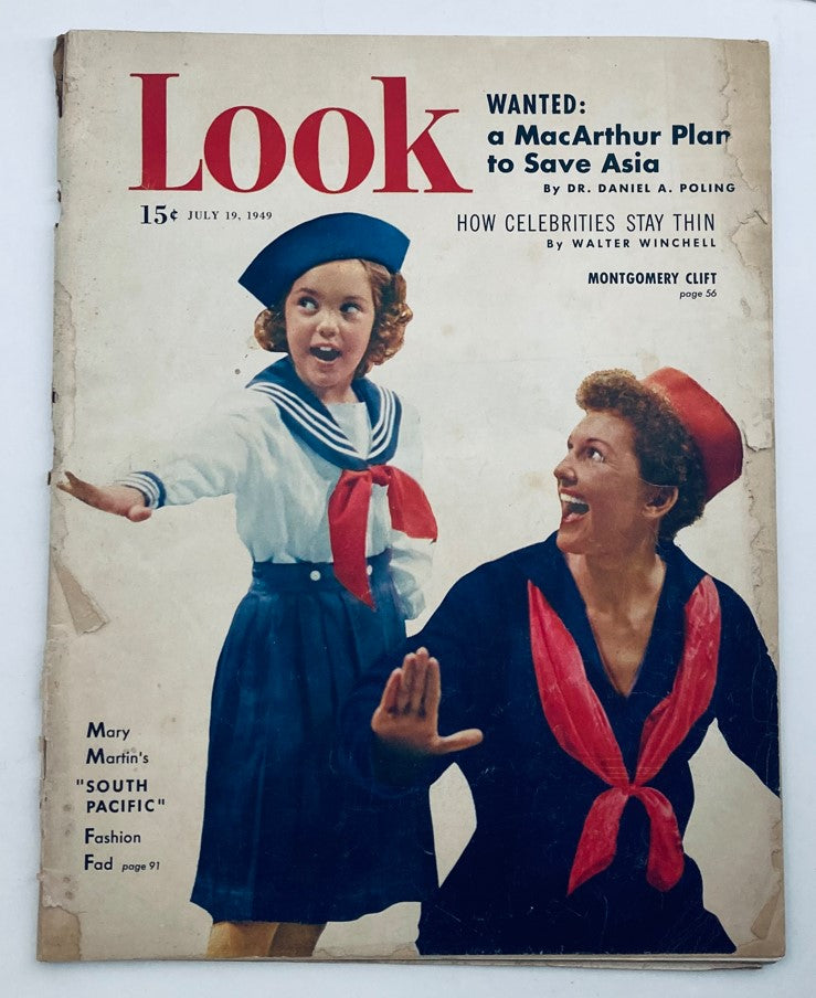 VTG Look Magazine July 19 1949 Vol 13 No. 15 Mary Martin Fashion Fad No Label