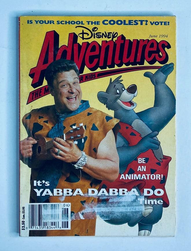 Disney Adventures Magazine June 1994 Meet John Goodman of The Flintstones