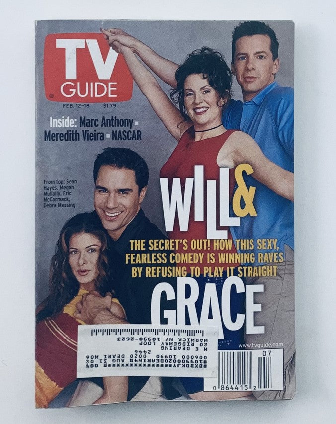 TV Guide Magazine February 12 2000 Sean Hayes, Eric McCormack NY Metro Ed.