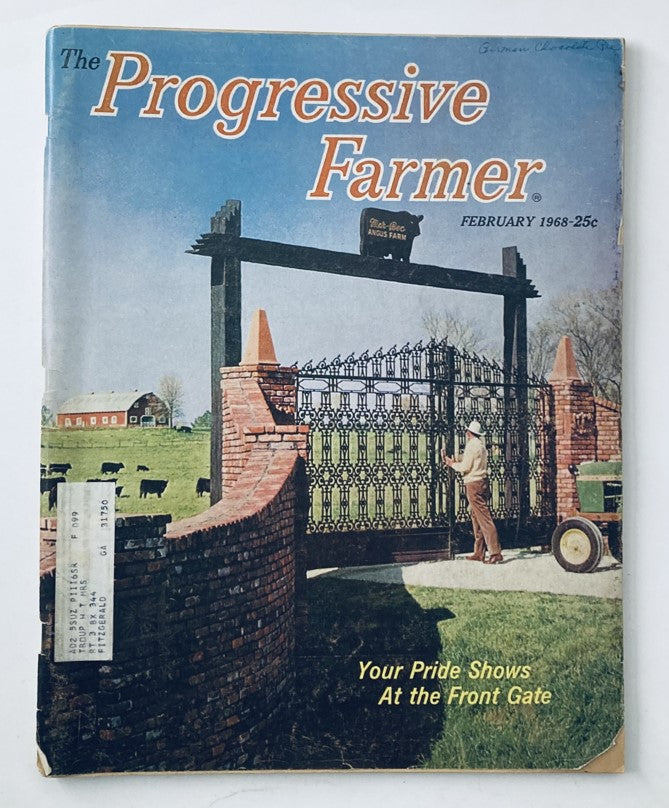 VTG The Progressive Farmer Magazine February 1968 Your Pride Shows at Front Gate