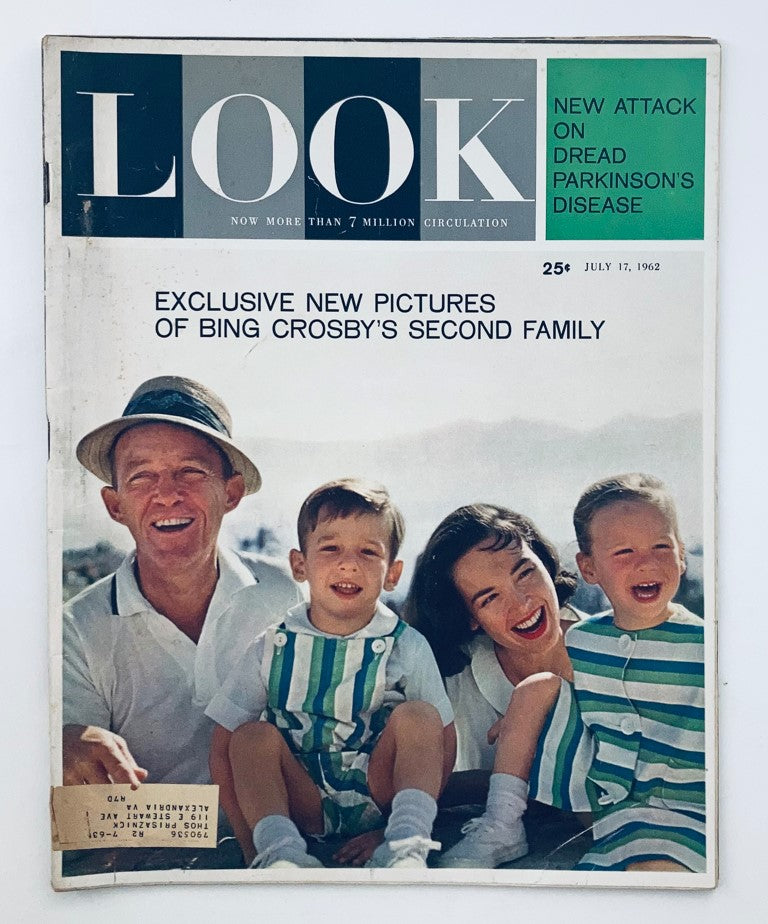 VTG Look Magazine July 17 1962 Vol 26 No. 15 Bing Crosby and Family