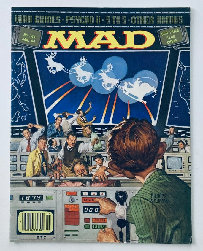 Mad Magazine January 1984 No. 244 War Games and Psycho II 6.0 FN No Label