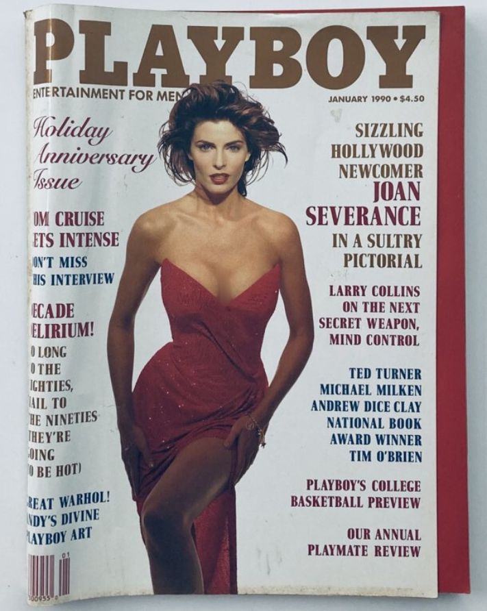 Playboy Magazine January 1990 Peggy McIntaggart w Centerfold No Label