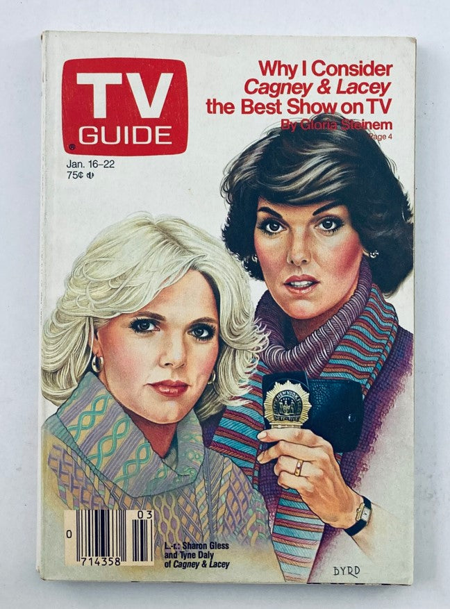 TV Guide Magazine January 16 1988 Sharon Gless WA-Baltimore Ed. No Label