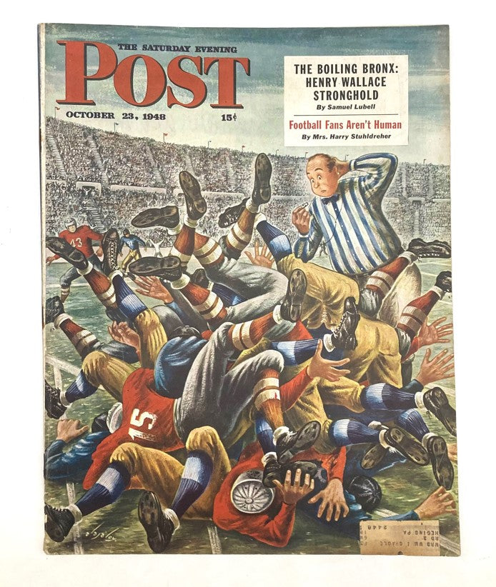 Saturday Evening Post Magazine October 23 1948 Illustrated Cover by Alajalov