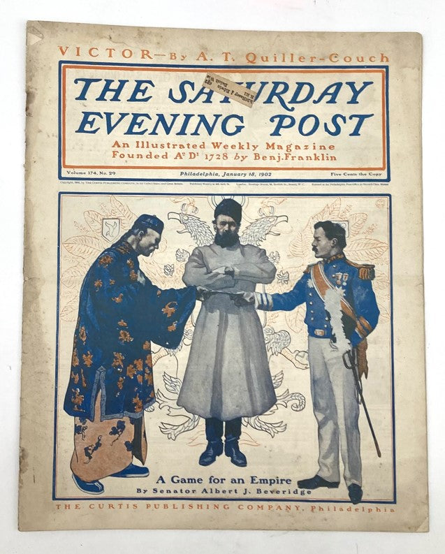 Saturday Evening Post Magazine January 18 1902 Game for an Empire Good Interior