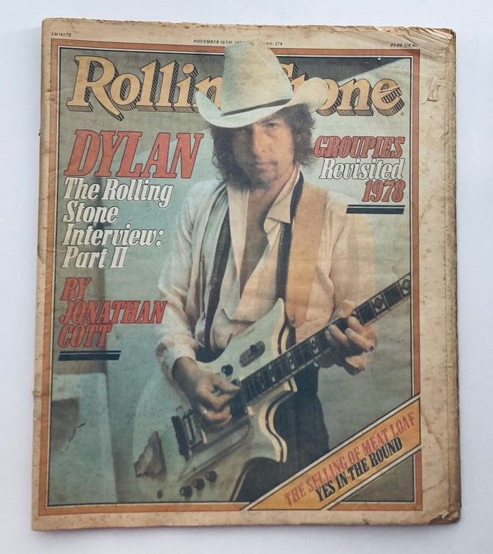 VTG Rolling Stone Magazine November 16 1978 Issue 278 Bob Dylan Part II No Label