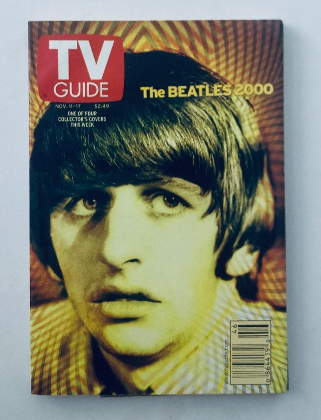 TV Guide Magazine November 11 2000 Ringo Starr Hartford-New Haven Ed. No Label