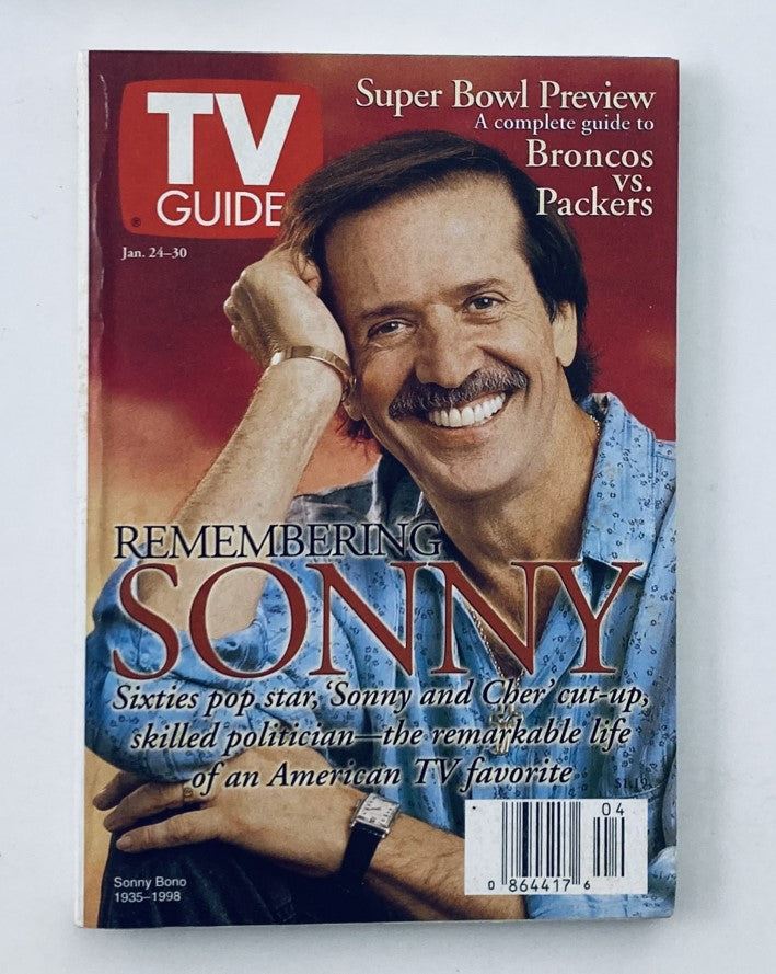 TV Guide Magazine January 24 1998 Sonny Bono Eastern NC Ed. No Label