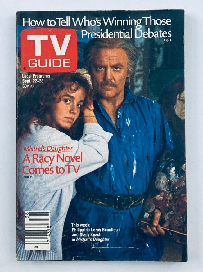 TV Guide Magazine September 22 1984 Mistral's Daughter WA-Baltimore Ed. No Label