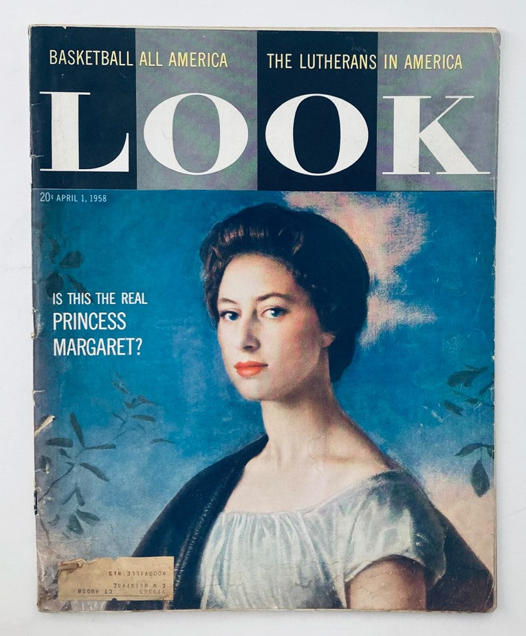 RES* VTG Look Magazine April 1 1958 Vol 22 No. 7 Princess Margaret Portrait