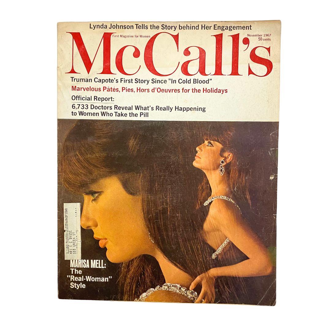 VTG McCall's Magazine November 1967 Marisa Mell - The "Real-Woman" Style