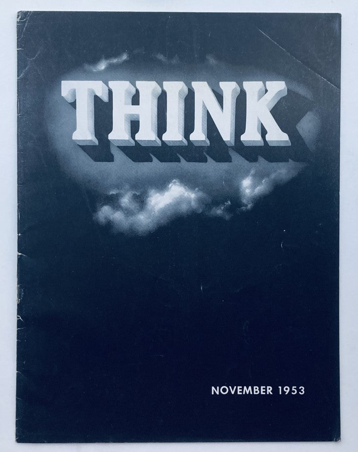 VTG Think Magazine November 1953 Vol 19 No. 11 The Birthplace of Time No Label