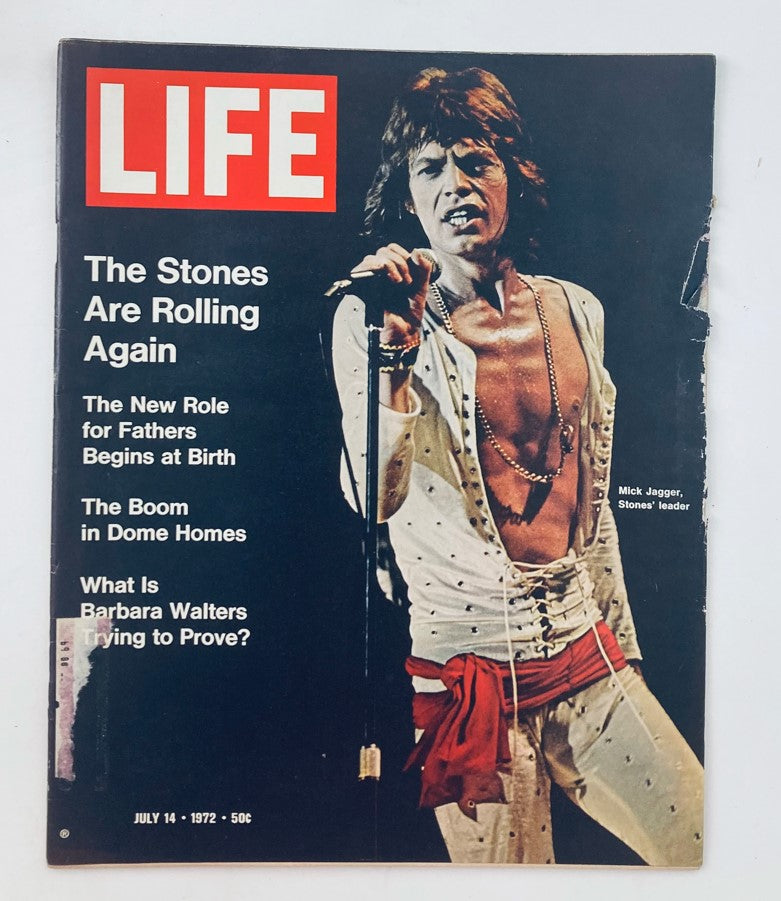 RES* Life Magazine July 14 1972 Vol 73 No. 2 Mick Jagger and Barbara Walters