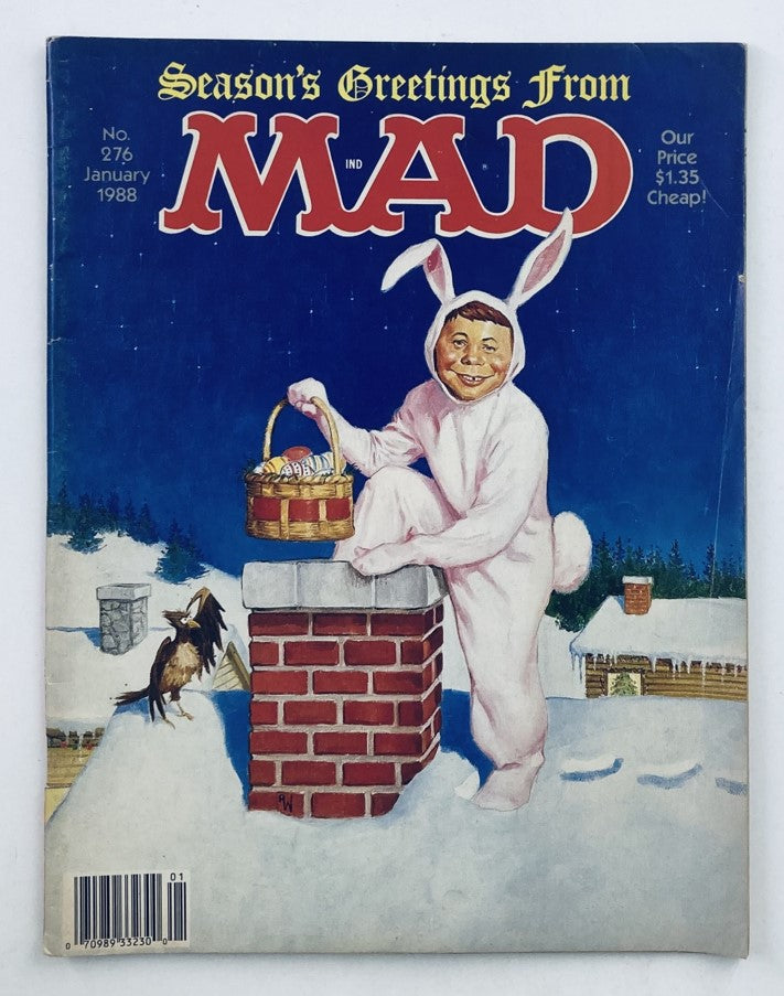 Mad Magazine January 1988 No. 276 The Unwatchables 4.0 VG Very Good No Label