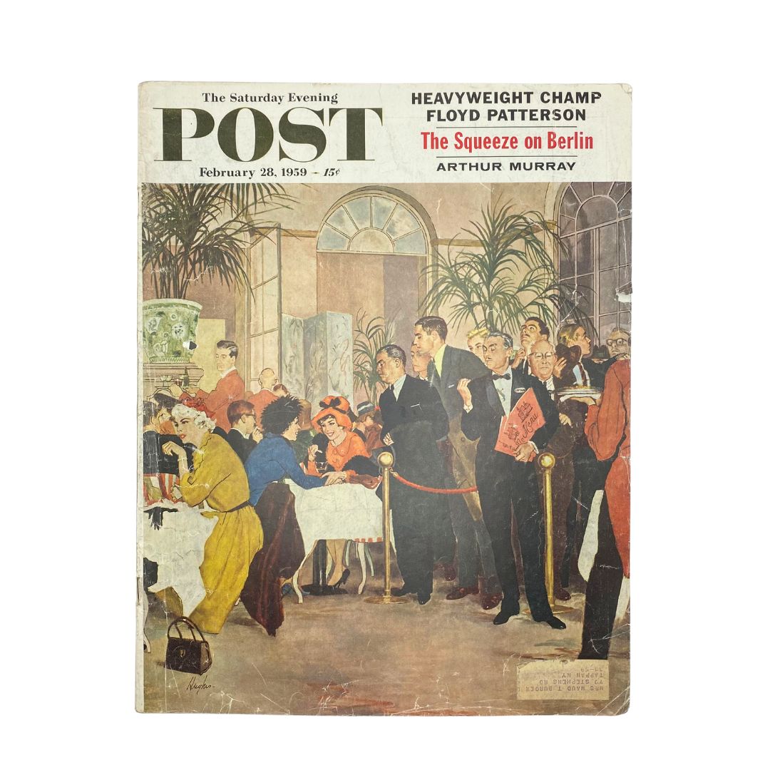 Saturday Evening Post Magazine February 28 1959 Niagara of Conversation - Hughes