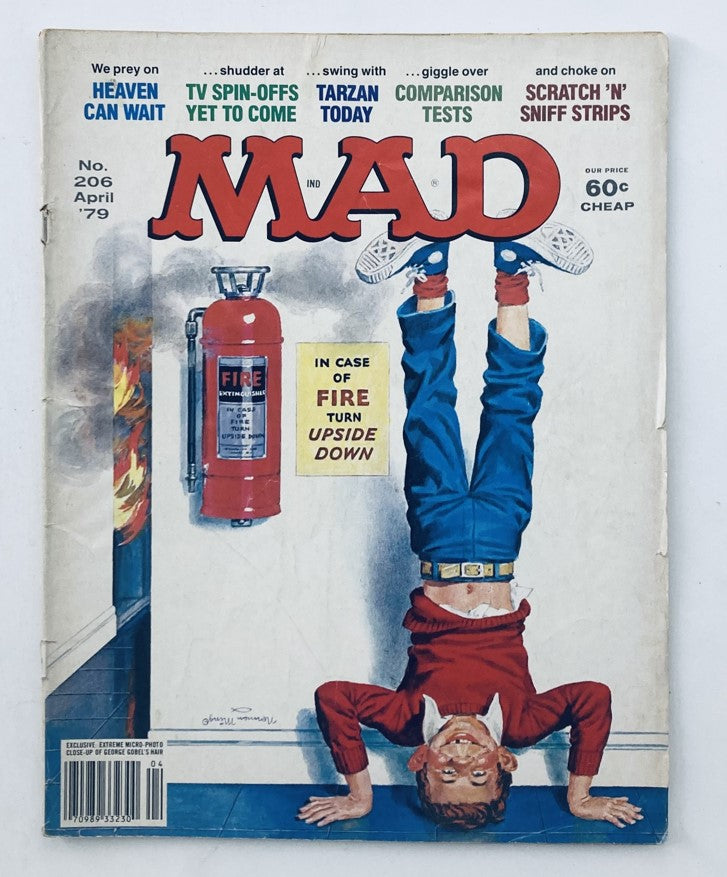 VTG Mad Magazine April 1979 No. 206 Fire Turn Upside Down 4.0 VG No Label