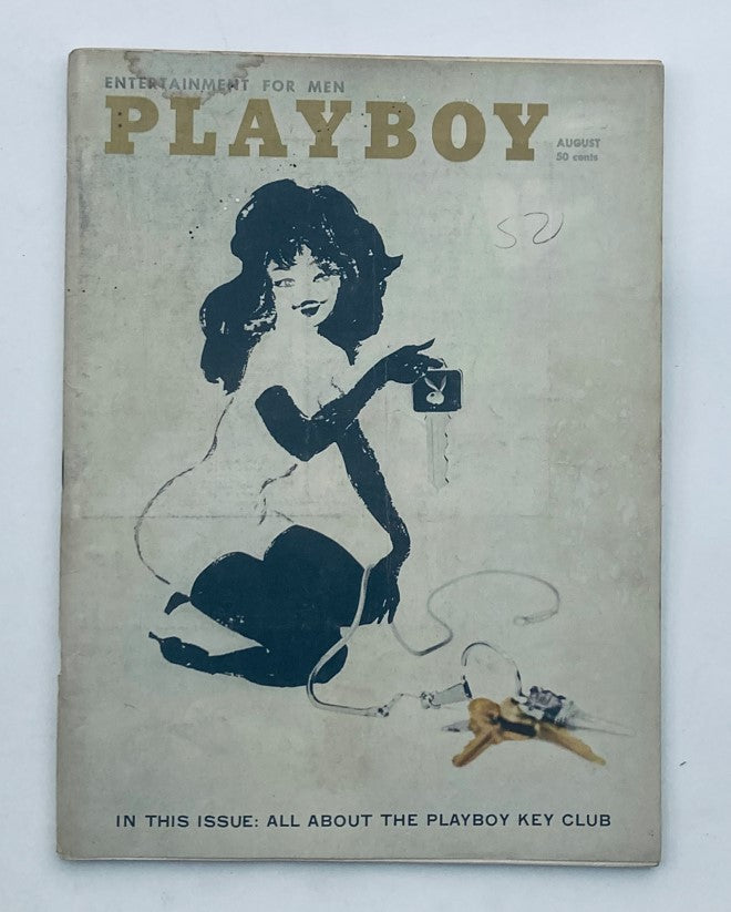 VTG Playboy Magazine August 1960 Playmate Elaine Paul w Centerfold No Label