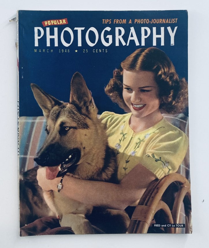 VTG Popular Photography Magazine March 1948 Vol 22 #3 This is America No Label