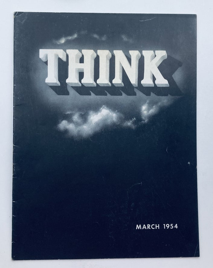 VTG Think Magazine March 1954 Vol 20 No. 3 Our Bering Sea Frontier No Label