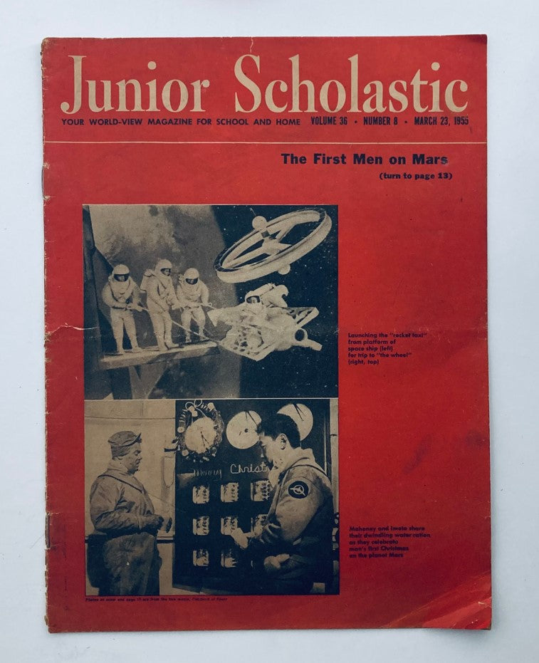 VTG Junior Scholastic Magazine March 23 1955 The First Men on Marks No Label