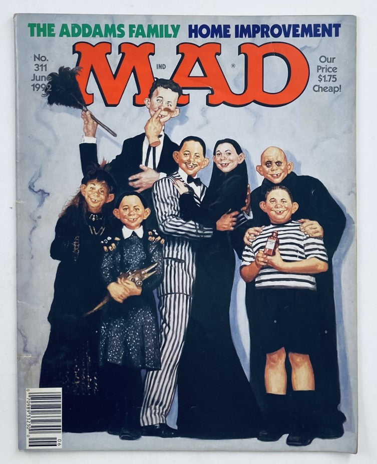 Mad Magazine June 1992 No. 311 The Addams Family 6.0 FN Fine No Label