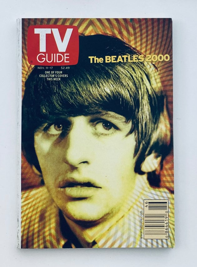 TV Guide Magazine November 11 2000 Ringo Starr Toledo-Lima Ed. No Label VG