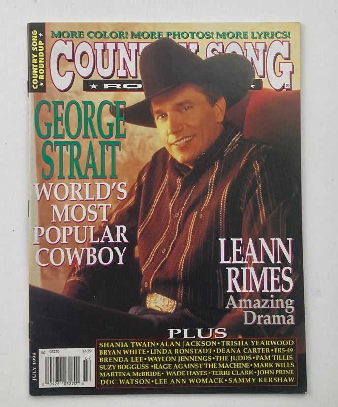 Country Song Roundup Magazine July 1998 Vol 50 No. 444 George Strait No Label