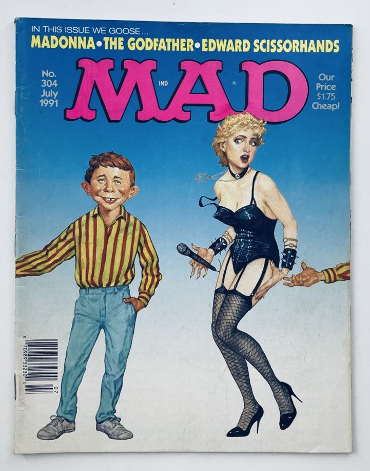 Mad Magazine July 1991 No. 304 Madonna & The Godfather 6.0 FN Fine No Label