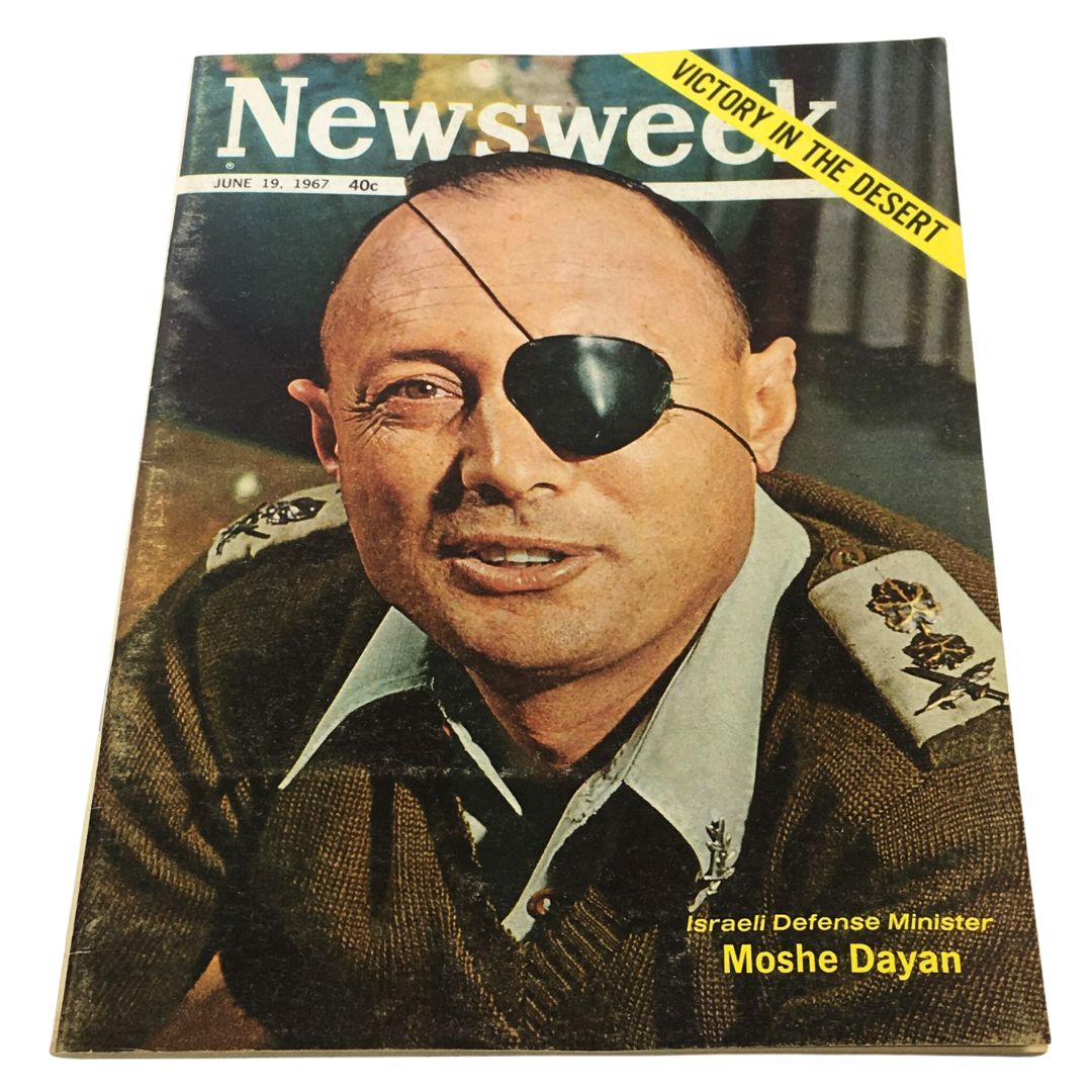 VTG Newsweek Magazine June 19 1967 - Moshe Dayan / Newsstand / No Label