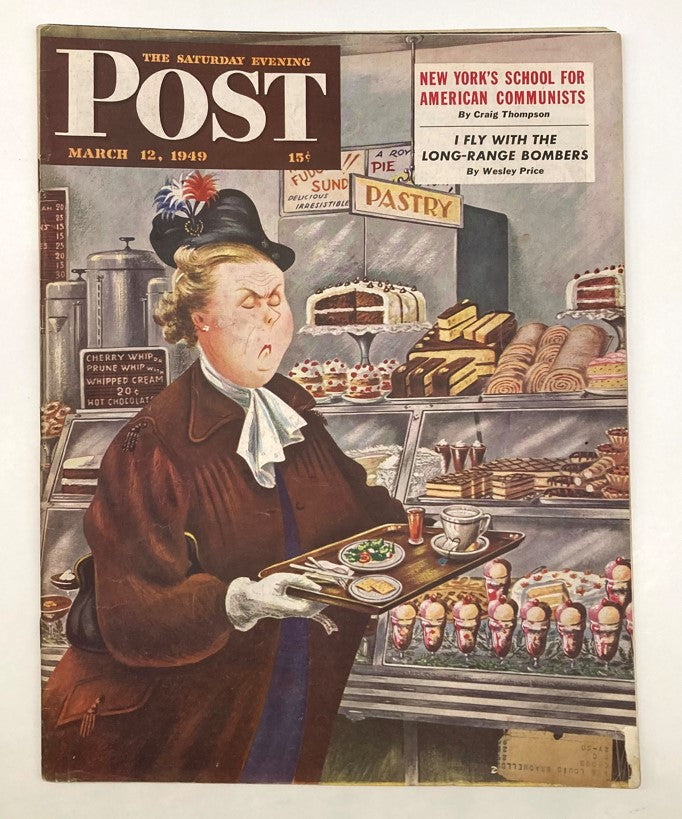 Saturday Evening Post Magazine March 12 1949 Illustrated Cover by Alajalov