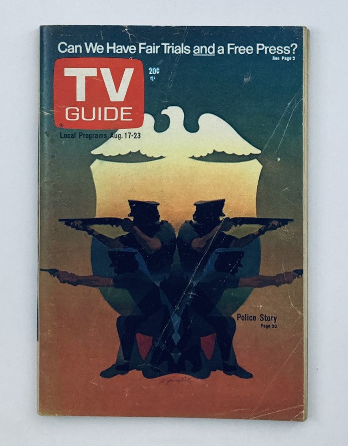 TV Guide Magazine August 17 1974 #1116 Fair Trials NY Metro Ed. No Label