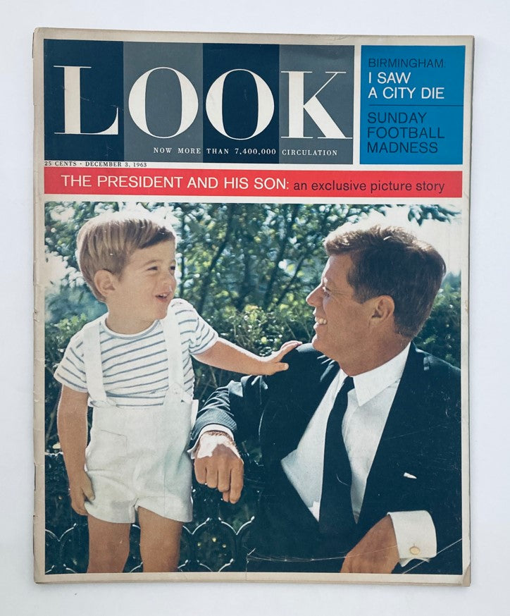 VTG Look Magazine December 3 1963 John F. Kennedy & John Kennedy Jr. No Label