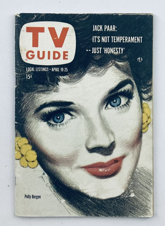 TV Guide Magazine April 19 1958 #264 Polly Bergen Houston-Galveston Ed. No Label